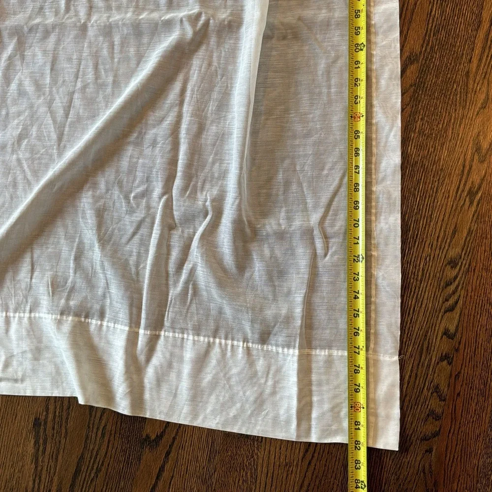 Set of 4‎ VTG 70s Blue Boho Floral Curtain Panels 82
